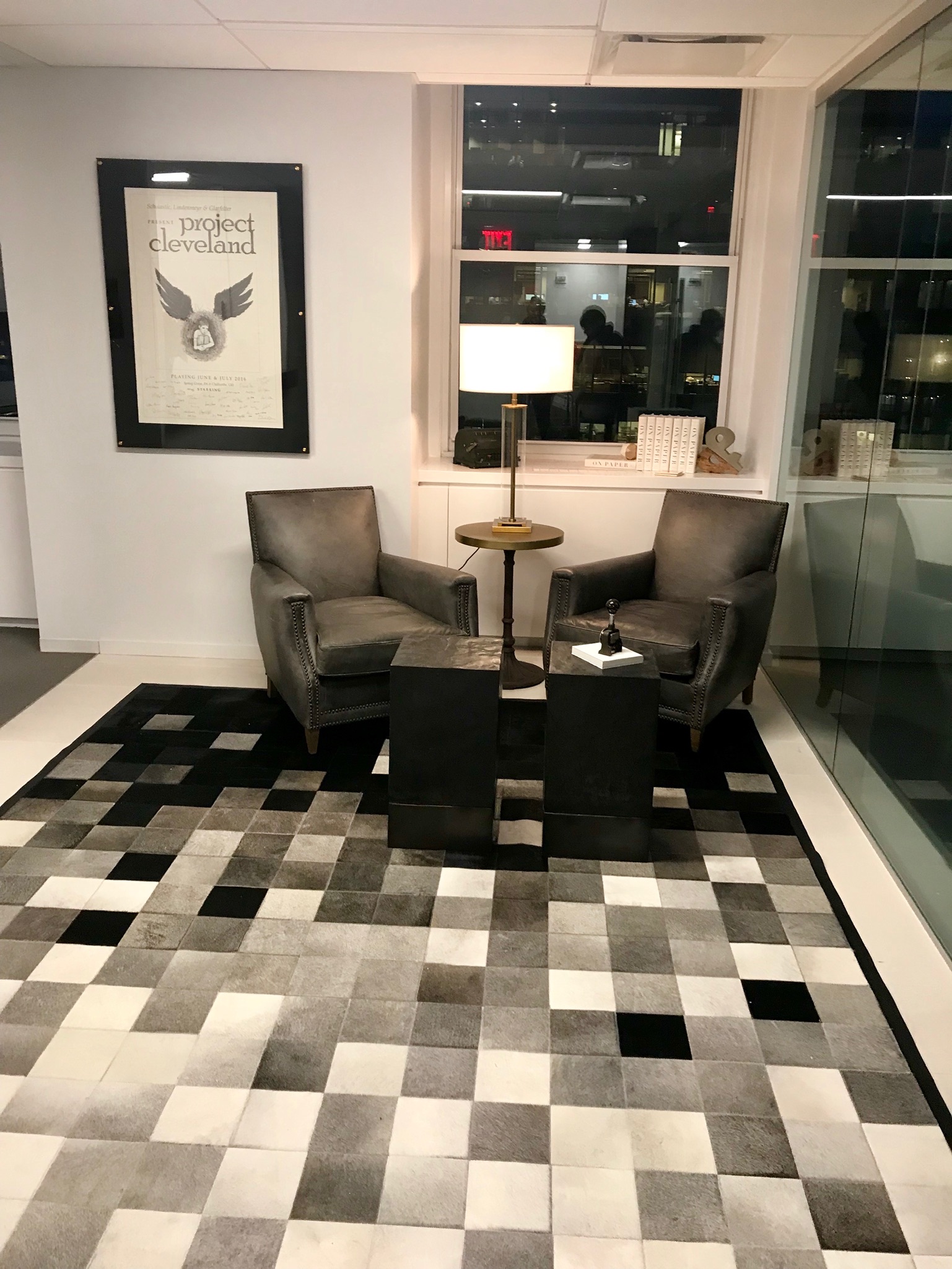 Chrysler office building custom rug